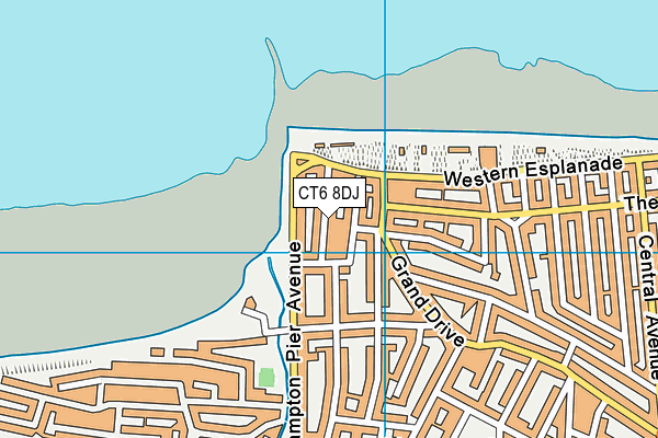 CT6 8DJ map - OS VectorMap District (Ordnance Survey)