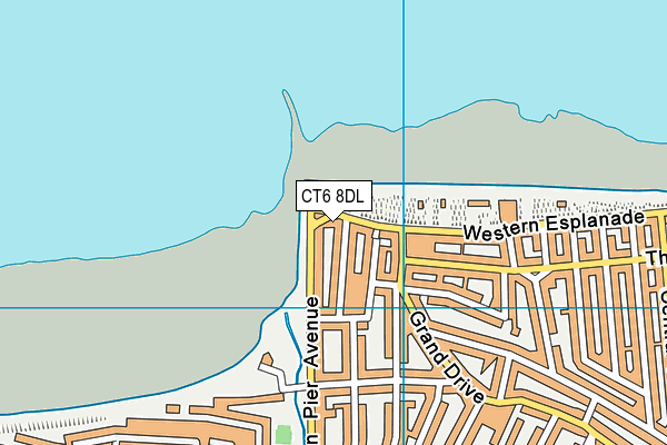 CT6 8DL map - OS VectorMap District (Ordnance Survey)