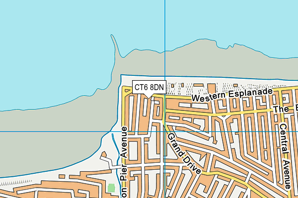 CT6 8DN map - OS VectorMap District (Ordnance Survey)