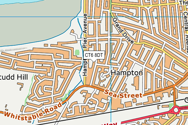 CT6 8DT map - OS VectorMap District (Ordnance Survey)