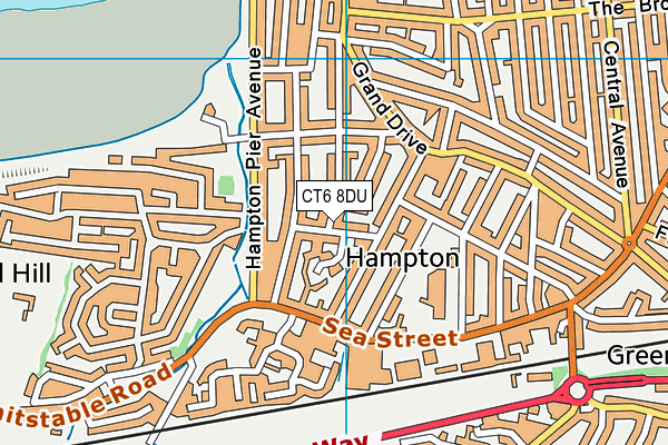 CT6 8DU map - OS VectorMap District (Ordnance Survey)