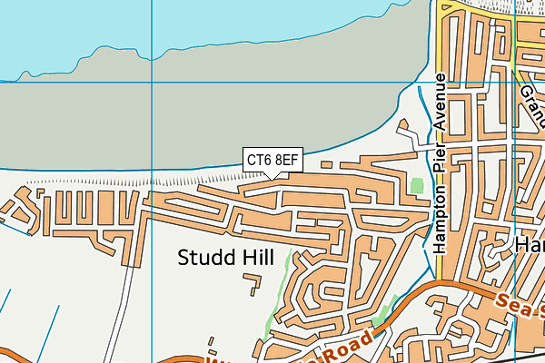 CT6 8EF map - OS VectorMap District (Ordnance Survey)