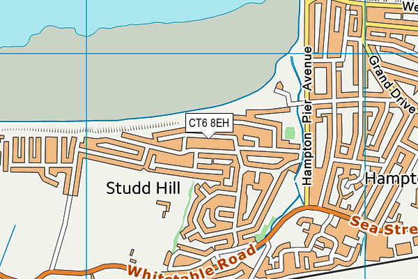 CT6 8EH map - OS VectorMap District (Ordnance Survey)