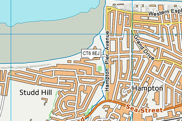 Hernebay Table Tennis Club map (CT6 8EJ) - OS VectorMap District (Ordnance Survey)