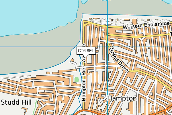 CT6 8EL map - OS VectorMap District (Ordnance Survey)