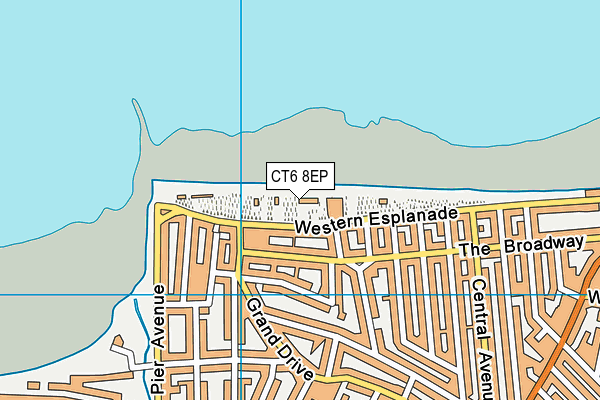 CT6 8EP map - OS VectorMap District (Ordnance Survey)