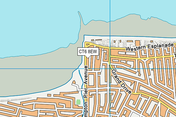 CT6 8EW map - OS VectorMap District (Ordnance Survey)