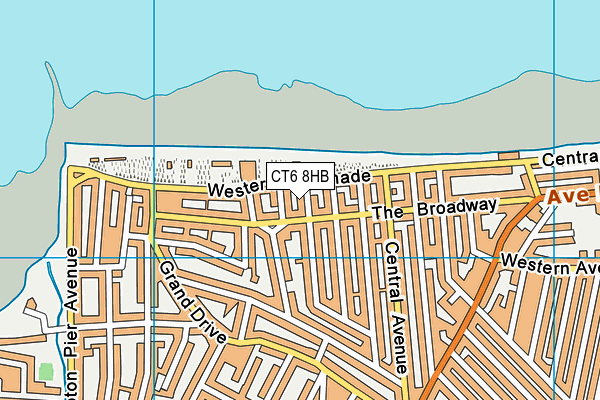 CT6 8HB map - OS VectorMap District (Ordnance Survey)