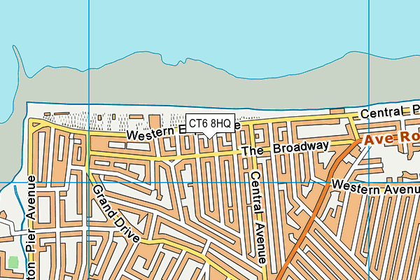 CT6 8HQ map - OS VectorMap District (Ordnance Survey)