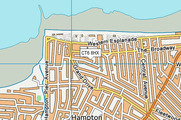 CT6 8HX map - OS VectorMap District (Ordnance Survey)