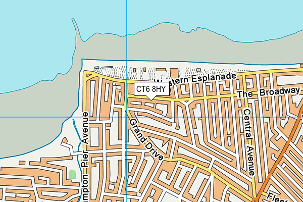 CT6 8HY map - OS VectorMap District (Ordnance Survey)