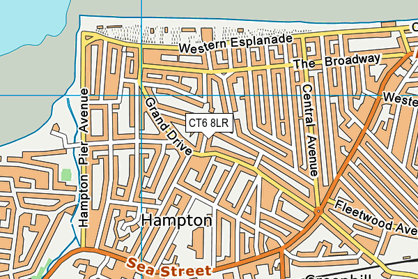 CT6 8LR map - OS VectorMap District (Ordnance Survey)
