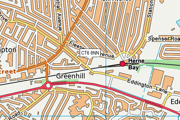 CT6 8NN map - OS VectorMap District (Ordnance Survey)