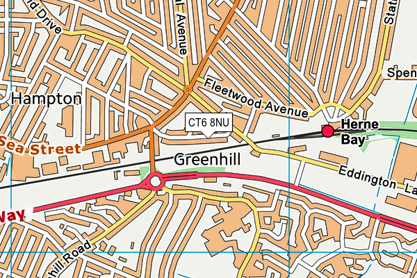 CT6 8NU map - OS VectorMap District (Ordnance Survey)