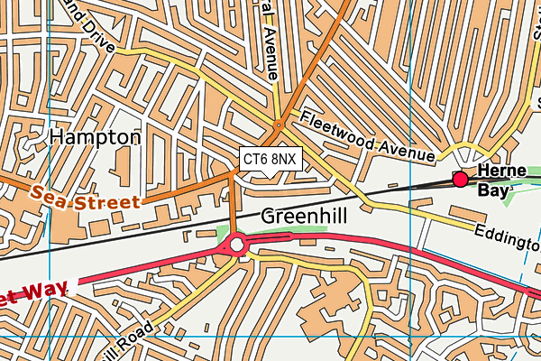 CT6 8NX map - OS VectorMap District (Ordnance Survey)