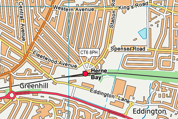 CT6 8PH map - OS VectorMap District (Ordnance Survey)