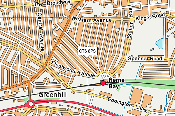 CT6 8PS map - OS VectorMap District (Ordnance Survey)