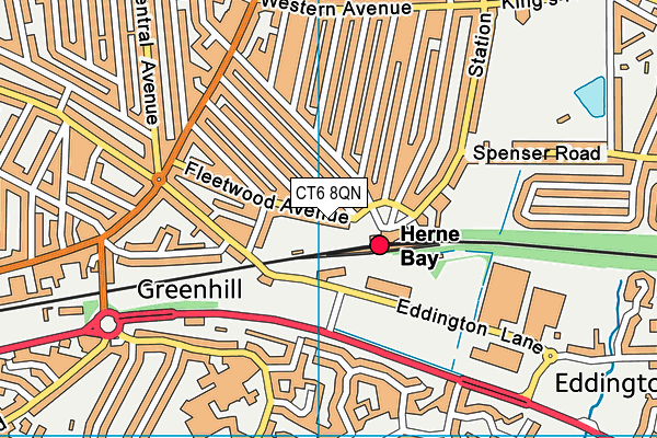 CT6 8QN map - OS VectorMap District (Ordnance Survey)