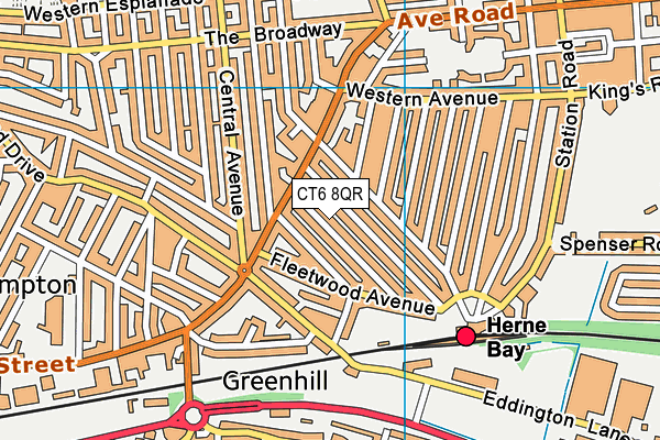 CT6 8QR map - OS VectorMap District (Ordnance Survey)