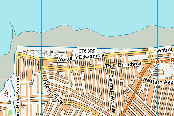 CT6 8RP map - OS VectorMap District (Ordnance Survey)