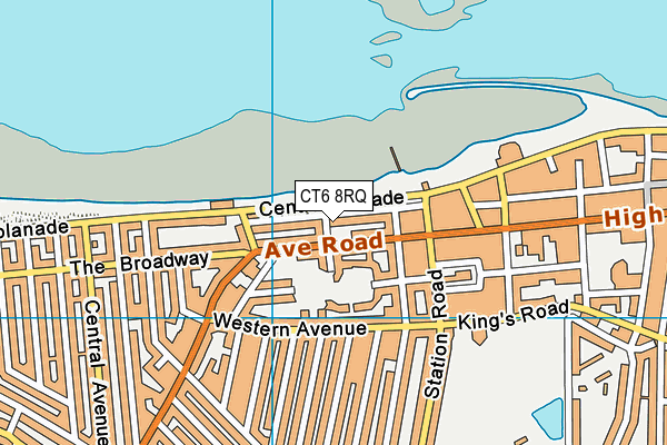 CT6 8RQ map - OS VectorMap District (Ordnance Survey)