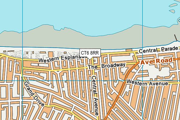 CT6 8RR map - OS VectorMap District (Ordnance Survey)