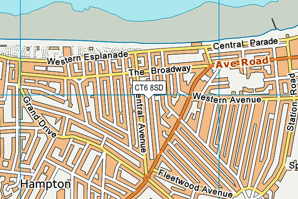 CT6 8SD map - OS VectorMap District (Ordnance Survey)