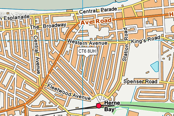 CT6 8UH map - OS VectorMap District (Ordnance Survey)