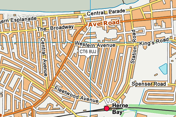 CT6 8UJ map - OS VectorMap District (Ordnance Survey)