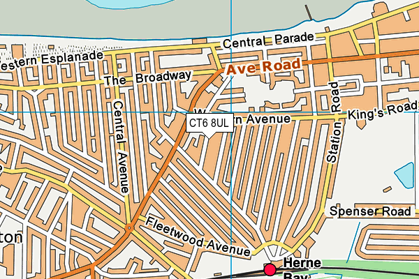 CT6 8UL map - OS VectorMap District (Ordnance Survey)