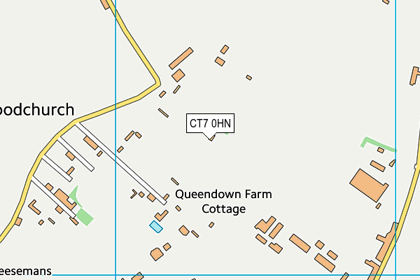 CT7 0HN map - OS VectorMap District (Ordnance Survey)