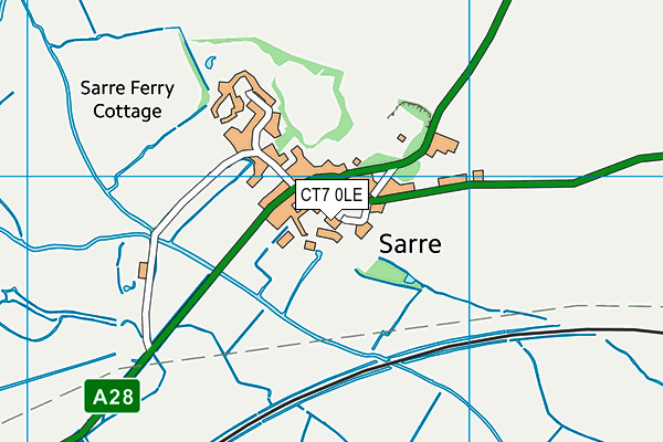 CT7 0LE map - OS VectorMap District (Ordnance Survey)