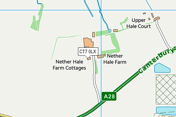 CT7 0LX map - OS VectorMap District (Ordnance Survey)