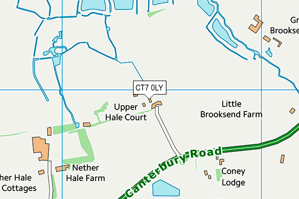 CT7 0LY map - OS VectorMap District (Ordnance Survey)