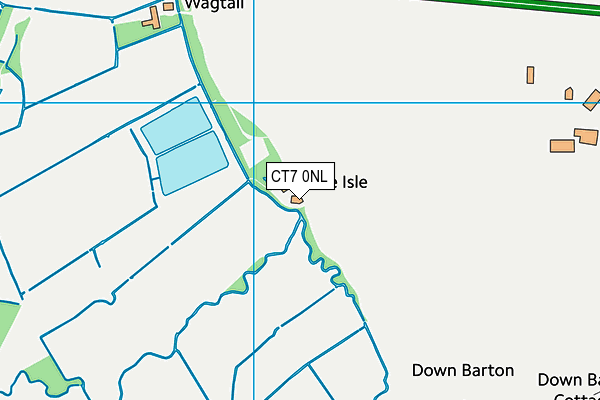 CT7 0NL map - OS VectorMap District (Ordnance Survey)