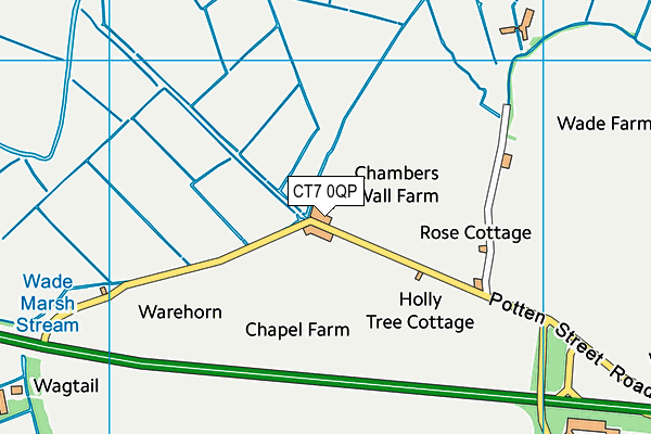 CT7 0QP map - OS VectorMap District (Ordnance Survey)