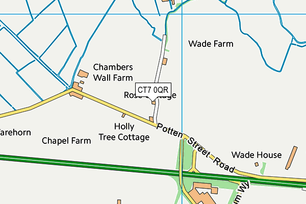 CT7 0QR map - OS VectorMap District (Ordnance Survey)