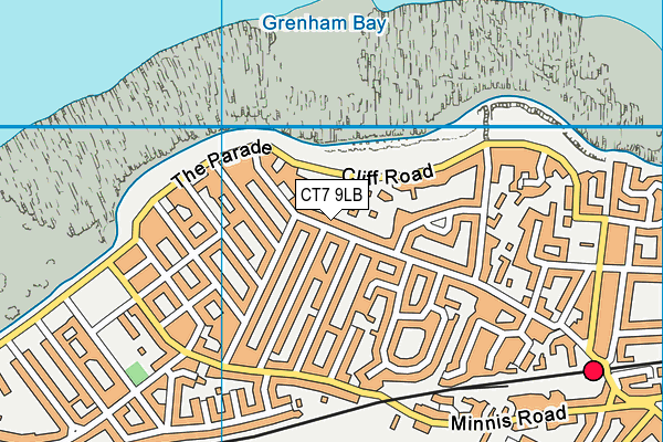 CT7 9LB map - OS VectorMap District (Ordnance Survey)