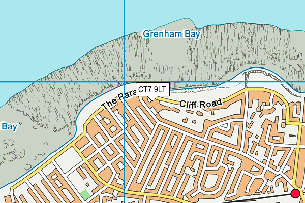 CT7 9LT map - OS VectorMap District (Ordnance Survey)