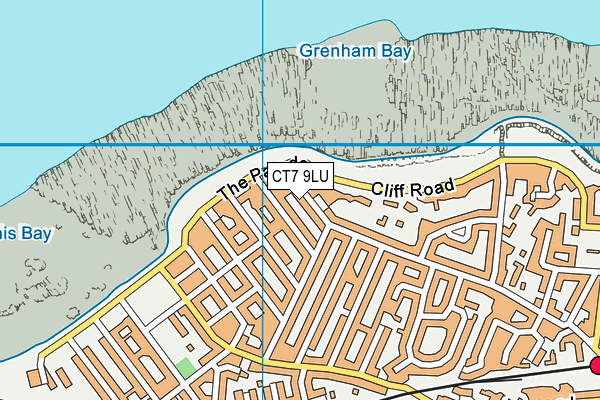 CT7 9LU map - OS VectorMap District (Ordnance Survey)