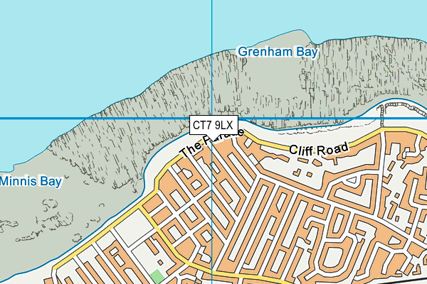 CT7 9LX map - OS VectorMap District (Ordnance Survey)