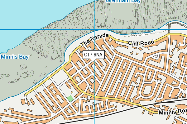 CT7 9NA map - OS VectorMap District (Ordnance Survey)