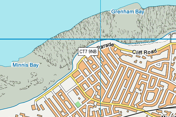 CT7 9NB map - OS VectorMap District (Ordnance Survey)