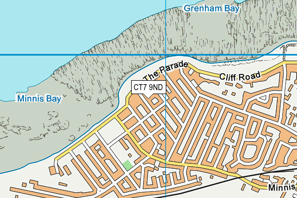 CT7 9ND map - OS VectorMap District (Ordnance Survey)