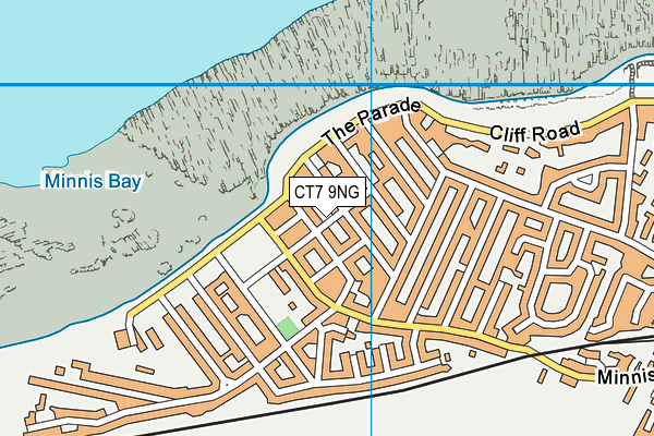 CT7 9NG map - OS VectorMap District (Ordnance Survey)