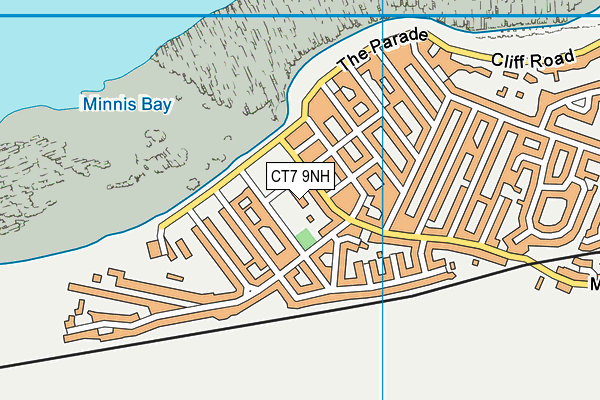 CT7 9NH map - OS VectorMap District (Ordnance Survey)