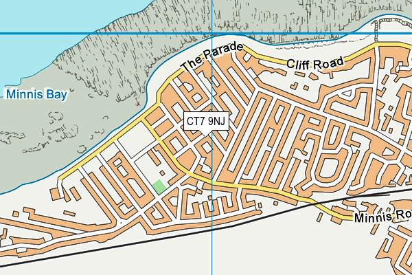 CT7 9NJ map - OS VectorMap District (Ordnance Survey)
