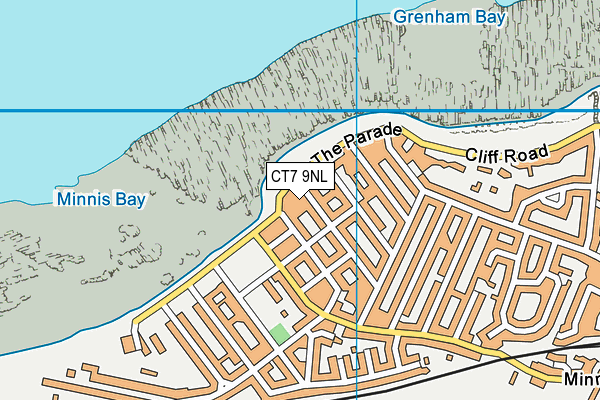CT7 9NL map - OS VectorMap District (Ordnance Survey)