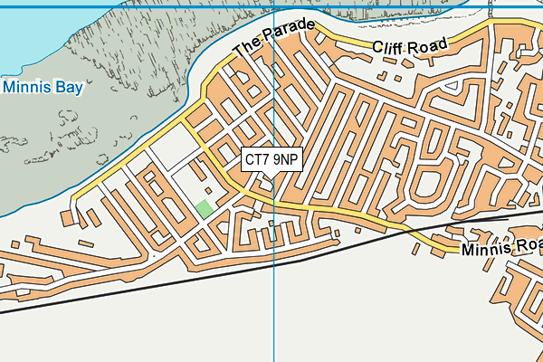 CT7 9NP map - OS VectorMap District (Ordnance Survey)