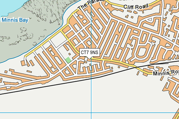 CT7 9NS map - OS VectorMap District (Ordnance Survey)